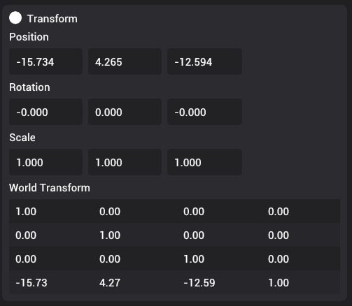 Transform component